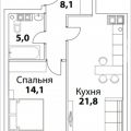 1-комнатная квартира, НАБ. ШЕЛЕПИХИНСКАЯ 1-комнатная квартира, НАБ. ШЕЛЕПИХИНСКАЯ