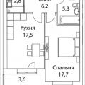 1-комнатная квартира, НАБ. ШЕЛЕПИХИНСКАЯ 1-комнатная квартира, НАБ. ШЕЛЕПИХИНСКАЯ