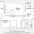 1-комнатная квартира, НАБ. ШЕЛЕПИХИНСКАЯ 1-комнатная квартира, НАБ. ШЕЛЕПИХИНСКАЯ
