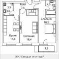 2-комнатная квартира, НАБ. ШЕЛЕПИХИНСКАЯ 2-комнатная квартира, НАБ. ШЕЛЕПИХИНСКАЯ