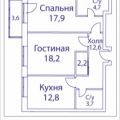 2-комнатная квартира, НАБ. ШЕЛЕПИХИНСКАЯ 2-комнатная квартира, НАБ. ШЕЛЕПИХИНСКАЯ