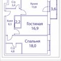 2-комнатная квартира, НАБ. ШЕЛЕПИХИНСКАЯ 2-комнатная квартира, НАБ. ШЕЛЕПИХИНСКАЯ