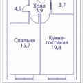 1-комнатная квартира, НАБ. ШЕЛЕПИХИНСКАЯ 1-комнатная квартира, НАБ. ШЕЛЕПИХИНСКАЯ