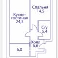 1-комнатная квартира, НАБ. ШЕЛЕПИХИНСКАЯ 1-комнатная квартира, НАБ. ШЕЛЕПИХИНСКАЯ