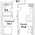 1-комнатная квартира, НАБ. ШЕЛЕПИХИНСКАЯ 1-комнатная квартира, НАБ. ШЕЛЕПИХИНСКАЯ
