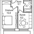 1-комнатная квартира, ПРОЕЗД. 3-Й СИЛИКАТНЫЙ 1-комнатная квартира, ПРОЕЗД. 3-Й СИЛИКАТНЫЙ