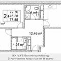 2-комнатная квартира, ПРОЕЗД. ЛАЗОРЕВЫЙ, 3 СТ1 2-комнатная квартира, ПРОЕЗД. ЛАЗОРЕВЫЙ, 3 СТ1