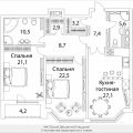 2-комнатная квартира, УЛ. ПОГОДИНСКАЯ, 4 2-комнатная квартира, УЛ. ПОГОДИНСКАЯ, 4