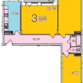 3-комнатная квартира, УЛ. СТАВРОВСКАЯ, 1 3-комнатная квартира, УЛ. СТАВРОВСКАЯ, 1