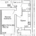 1-комнатная квартира, 1-Й ОКРУЖНОЙ ПР-Д , 4 1-комнатная квартира, 1-Й ОКРУЖНОЙ ПР-Д , 4