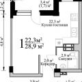 1-комнатная квартира, УЛ. ЛАДОЖСКАЯ, СТРОЕНИЕ 3 1-комнатная квартира, УЛ. ЛАДОЖСКАЯ, СТРОЕНИЕ 3