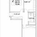 2-комнатная квартира, ПРОЕЗД. ЛАЗОРЕВЫЙ, 3 СТ1 2-комнатная квартира, ПРОЕЗД. ЛАЗОРЕВЫЙ, 3 СТ1