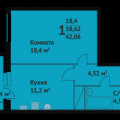 1-комнатная квартира, УЛ. МЕРВИНСКАЯ, 200 1-комнатная квартира, УЛ. МЕРВИНСКАЯ, 200