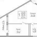 1-комнатная квартира, УЛ. КОЖЕВЕННАЯ, 22 1-комнатная квартира, УЛ. КОЖЕВЕННАЯ, 22