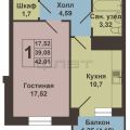 1-комнатная квартира, УЛ. ЗАЛЕСНАЯ 4-Я 1-комнатная квартира, УЛ. ЗАЛЕСНАЯ 4-Я